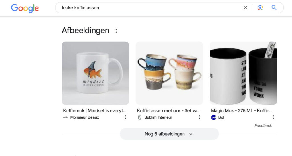 Wat zijn SERP Features -Afbeeldingen