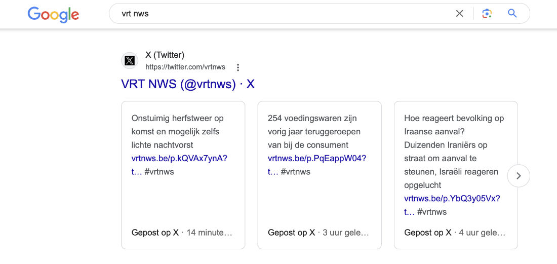 Wat zijn SERP features - Tweet features